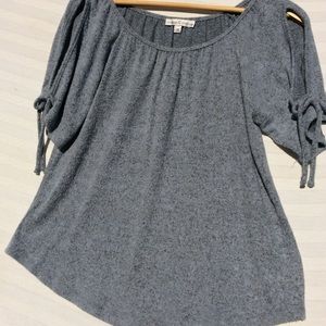 Light blue very soft cold shoulder top size XS